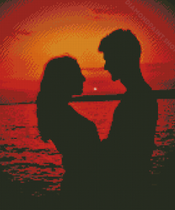 Aesthetic Sunset Couple Diamond Paintings