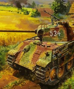 Aesthetic Ww2 Tank Diamond Paintings