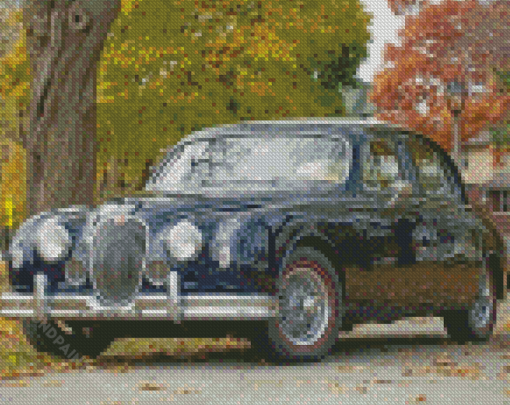 Black Jaguar Mark 1 Diamond Paintings