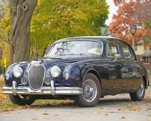 Black Jaguar Mark 1 Diamond Paintings