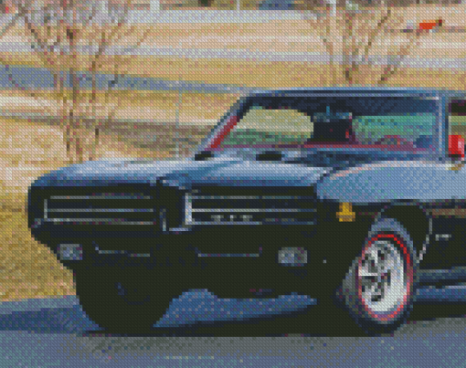 Black Pontiac GTO Diamond Paintings