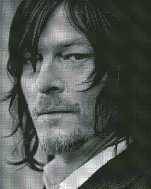 Black And White Norman Reedus Diamond Paintings