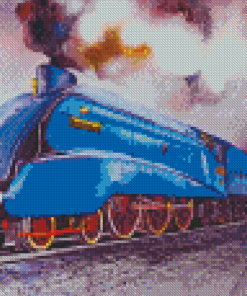 Blue Mallard Train Art Diamond Paintings