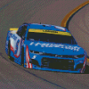 Blue Kyle Larson Car Racing Diamond Paintings