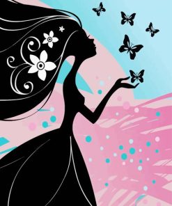 Butterfly Girl Art Diamond Paintings