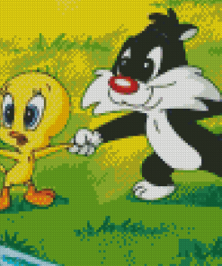 Cute Sylvester And Tweety Diamond Paintings