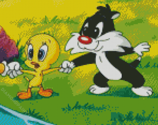 Cute Sylvester And Tweety Diamond Paintings