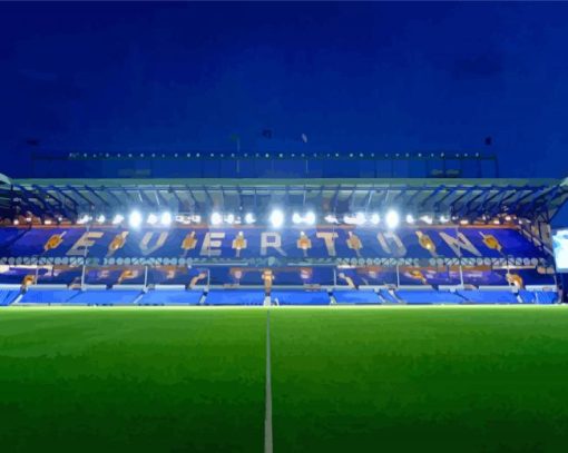 Goodison Park At Night Diamond Paintings