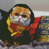 Hufflepuff Kitty Diamond Paintings