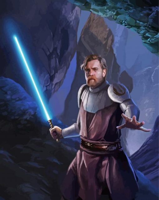 Obi One Illustration Diamond Paintings