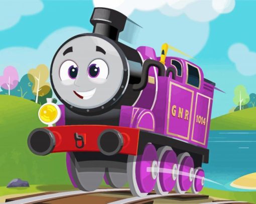 Purple Thomas And Friends Diamond Paintings