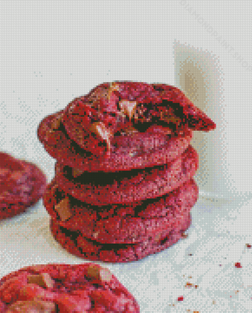 Red Velvet Cookie Diamond Paintings