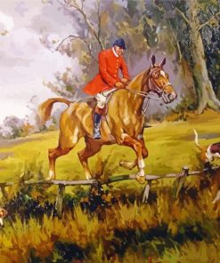 Vintage Hunting Scene Diamond Paintings