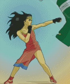 Wonder Woman Boxing Diamond Paintings