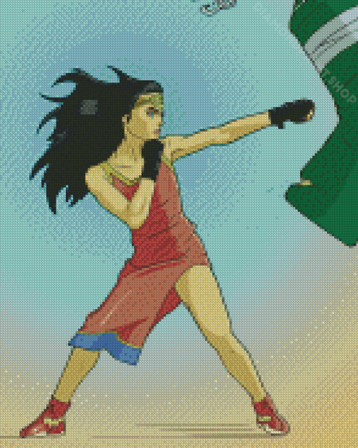 Wonder Woman Boxing Diamond Paintings