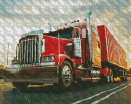 Aesthetic 18 Wheelers Diamond Paintings