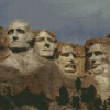 Aesthetic North Dakota Mount Rushmore Diamond Paintings