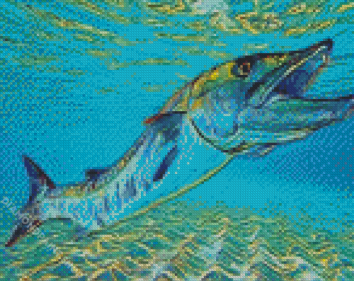 Barracuda Ocean Fish Diamond Paintings