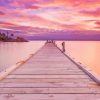 Boardwalk At Sunset Tasmania Diamond Paintings