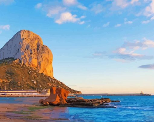 Calpe At Sunset Diamond Paintings