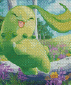 Chikorita Pokemon Art Diamond Paintings