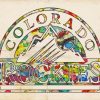 Colorado Rockies Vintage Poster Diamond Paintings