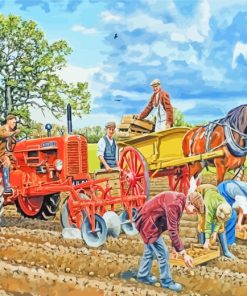 Countryside Tractor Diamond Paintings