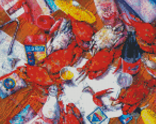 Crab Feast Diamond Paintings