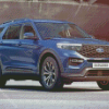 Dark Blue Ford Explorer Diamond Paintings