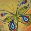 Greek Evil Eye Butterfly Diamond Paintings