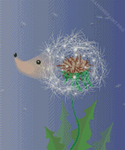 Hedgehog Dandelion Diamond Paintings