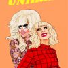 Illustration Trixie And Katya Diamond Paintings