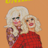 Illustration Trixie And Katya Diamond Paintings