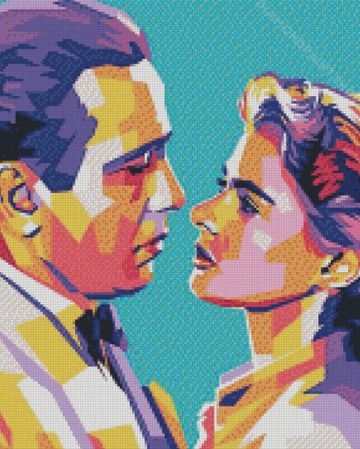 Ingrid Bergman And Humphrey Bogart Pop Art Diamond Paintings