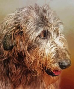 Irish Wolfhound Head Diamond Paintings