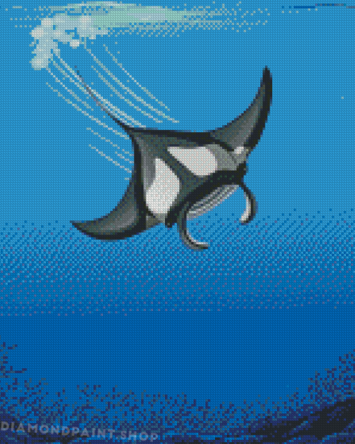 Manta Ray Fish Diamond Paintings