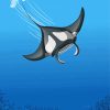 Manta Ray Fish Diamond Paintings