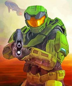 Master Chief The Halo Diamond Paintings