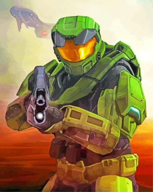 Master Chief The Halo Diamond Paintings