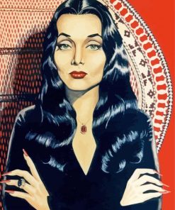 Morticia Addams Vampire Diamond Paintings