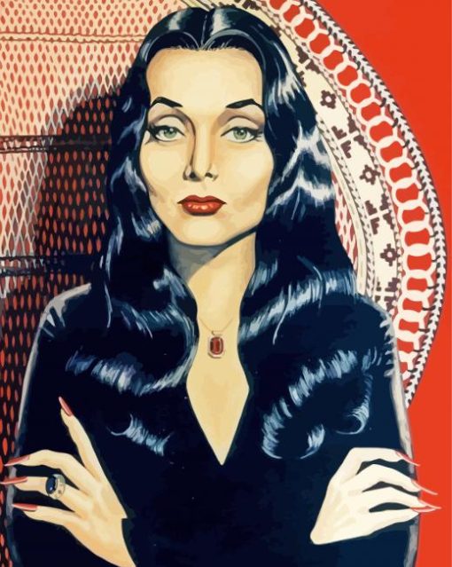 Morticia Addams Vampire Diamond Paintings