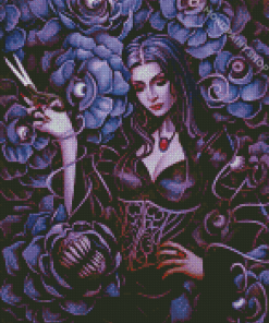 Morticia Addams Diamond Paintings