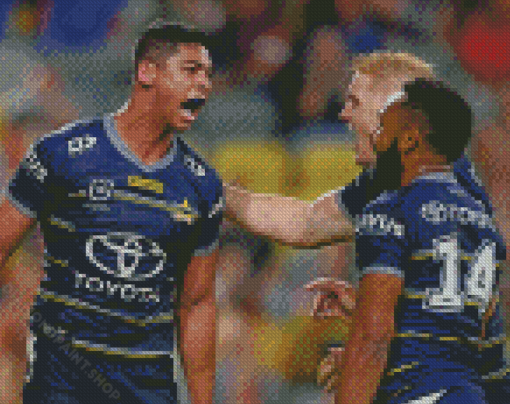 North Queensland Cowboys Rugby League Team Diamond Paintings