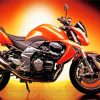 Orange Kawasaki Limited Edition Diamond Paintings