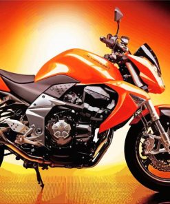 Orange Kawasaki Limited Edition Diamond Paintings