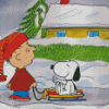 Peanuts Christmas Charlie Brown And Snoopy Diamond Paintings