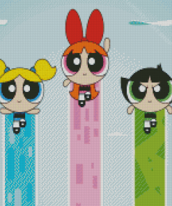 Powerpuffs Girls Diamond Paintings