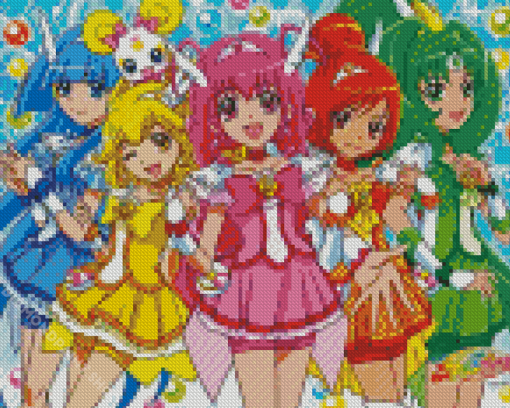 Pretty Cure Illustration Diamond Paintings