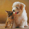 Puppy And Kitten Diamond Paintings