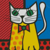 Romero Britto Cat Diamond Paintings